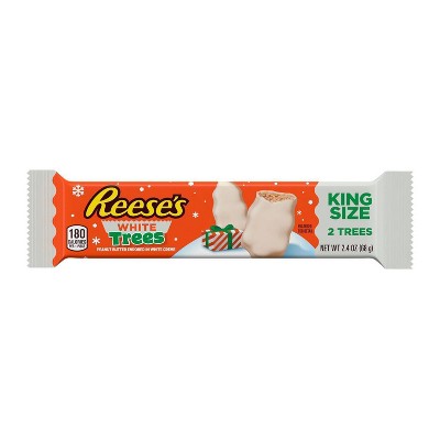 Reese's Holiday Peanut Butter White Tree King Size - 2.4oz/2ct