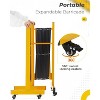 Expandable Metal Barricade, Adjustable Safety Barrier with Wheels, Folding Traffic Fence for Crowd Control, Portable & Heavy-Duty Construction Gate - 4 of 4
