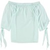 bar III Womens Hammered Satin Knit Blouse - 2 of 2