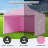 Pop Up Canopy Tent, 10 x 10 Ft Commercial Instant Shade Canopy with Roller Bag, Outdoor Portable Canopy for Events, Parties, Camping - 2 of 4