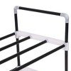 vidaXL Shoe Rack Black Metal and Plastic Large Shoe Rack Rectangular - 4 of 4