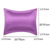 PiccoCasa Satin Silky Oxford Machine Washable Envelope Closure Euro Sham Pillowcases 2 Pcs - 4 of 4