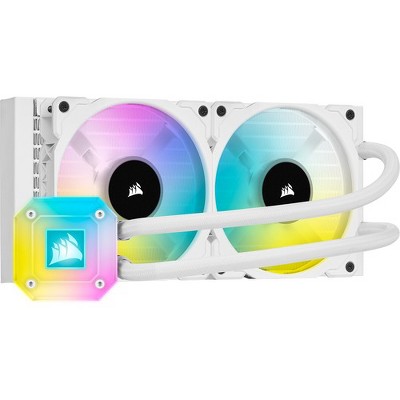 Corsair iCUE H100i ELITE CAPELLIX Liquid CPU Cooler - White - 2400 rpm - 37 dB(A) Noise - Liquid Cooler Cooler - Magnetic Levitation