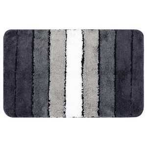 Unique Bargains Soft Non-Slip Ultra Water Absorbent Machine Washable Quick Dry Bathroom Floor Mat - 1 of 4