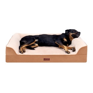 FurHaven Plush & Embossed Velvet Dreamer Orthopedic Sofa Pet Bed for Dogs and Cats - 1 of 4