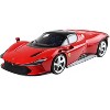 Ferrari Daytona SP3 Rosso Corsa Red with Black Top and DISPLAY CASE Limited Edition to 50 pieces Worldwide 1/18 Model Car by BBR - 2 of 4