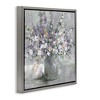 Stupell Industries Blossoming Aster Flower Bouquet Floating Frame Canvas Art, Gray, 25" x 25" - 2 of 4