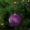 Northlight 3" Magenta Pink Sequin Shatterproof Ball Christmas Ornament - 2 of 4