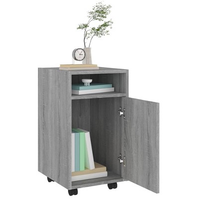 CLIHOME Filing File Cabinet for Home Office, Small Rolling File Cabinet, Printer Stand, Hanging File Folders