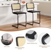 FURNIinspire Dining Chair, Height Bar Stools Set of 2, Armless Bar Chairs for Kitchen Island, Black, 18.9"*17.7"*37.4" - 4 of 4