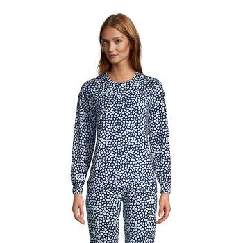 Lands' End Women's Lounge Long Sleeve Pajama Sweatshirt
