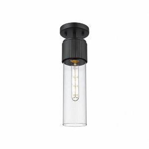 Bolivar - 1 Light Flush Mount In Industrial Style-15.25 Inches Tall and 4 Inches Wide - 1 of 1