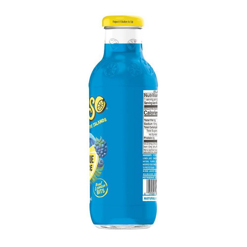 Calypso Ocean Blue Lemonade - 16 fl oz Glass Bottle, 4 of 5