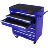 Syemin Tool Boxes and Totes, Mobile Storage with Locking Wheels and Drawers, Rolling Boxes for Metal Tool Cart of Workshop, Blue, 24.2"*12.9"*29.9" - 2 of 4