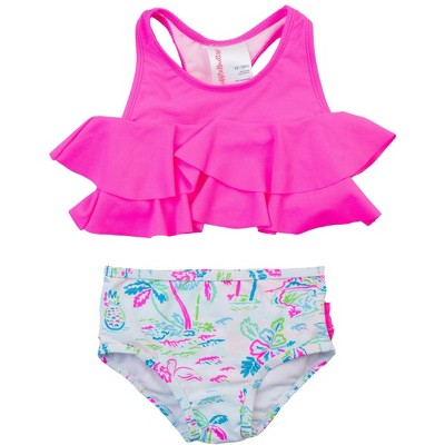 RuffleButts Girls Flounce Bikini