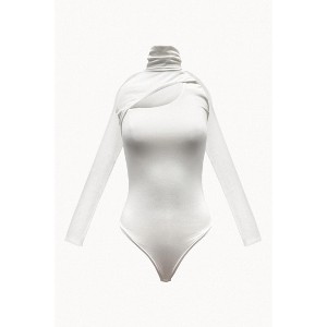 Women's JUANES STRETCH-MODAL JERSEY CUTOUT BODYSUIT - geel - 1 of 1