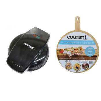 Courant Mini Donut Maker (Black) with Food Board Included