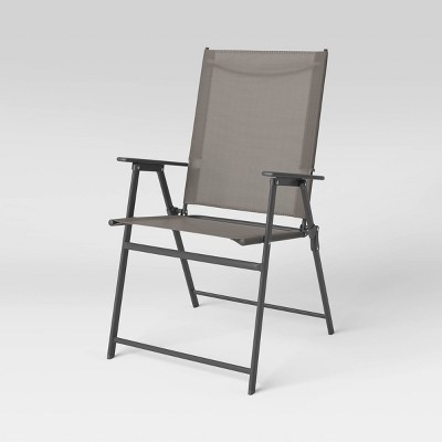 Sling Folding Patio Chair - Gray - Room Essentials™