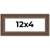 PosterPalooza | Panoramic Elegant Brown Picture Frame - UV Acrylic, Foam Board Backing, Hanging Hardware - 2 of 4