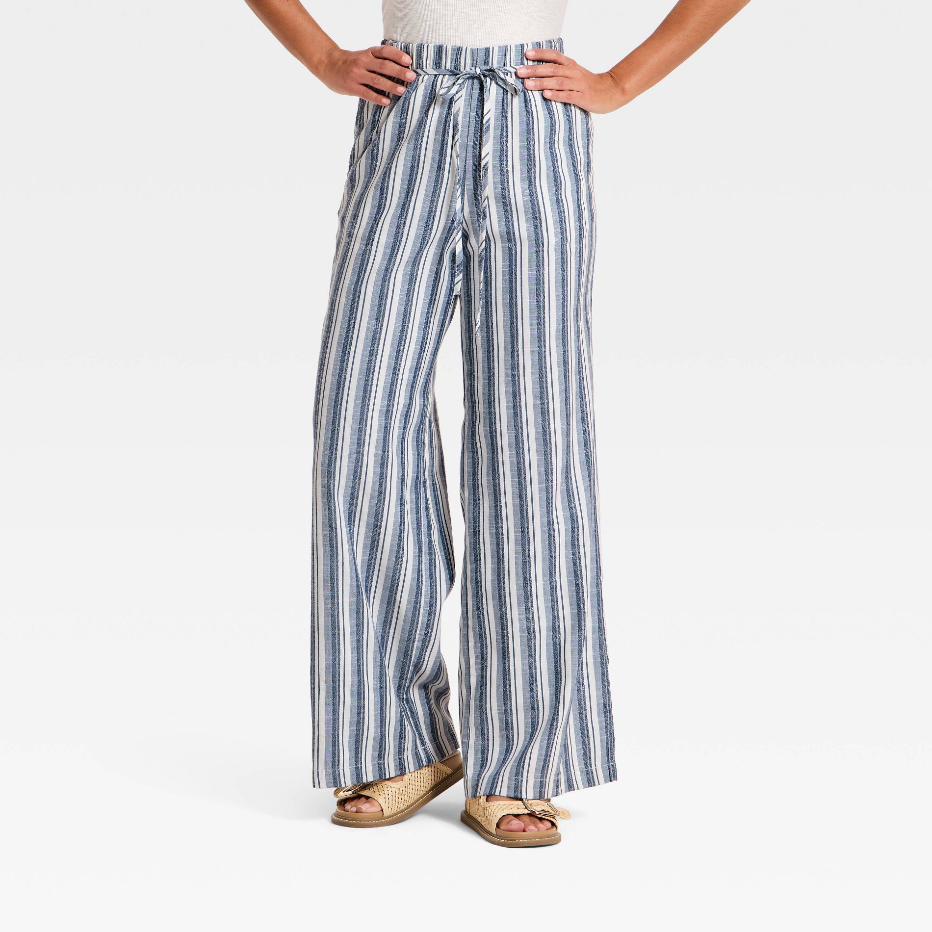 Women's Mid-Rise Wide Leg Palazzo Pants - Universal Thread™