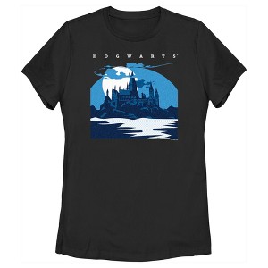 Women's Harry Potter Hogwarts at Night T-Shirt - 1 of 4