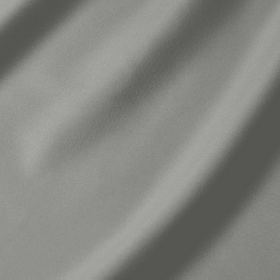 Smooth gray colored fabric with soft folds.