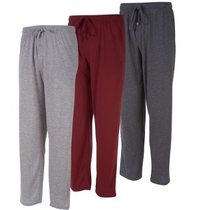 DARESAY Mens Lounge Pants with Pockets - Mens Pajama Pants - Lounge Pants Men, Up to 3XL Pack of 3 - 1 of 4