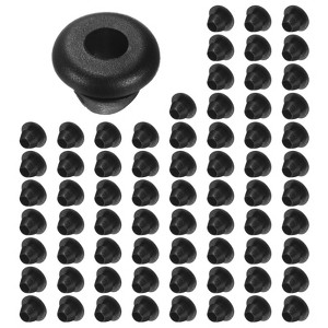 Unique Bargains Rubber Corrosion-Resistant Snap-in Locking Hole Plugs Black - 1 of 4