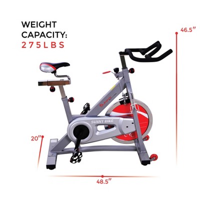 sunny health & fitness belt drive pro indoor cycling bike