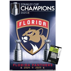 Trends International NHL Florida Panthers - 2025 Stanley Cup Team Logo Unframed Wall Poster Prints - 1 of 4