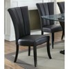 NicBex Faux Leather Dining Chair 2pc Modern High Backrest Kitchen Chair with Soft Cushion for Dining Room, Black - 2 of 4