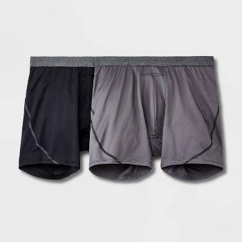Jockey Classic Black Solid Boxer Briefs-2 Pack - Hensley's Big and Tall