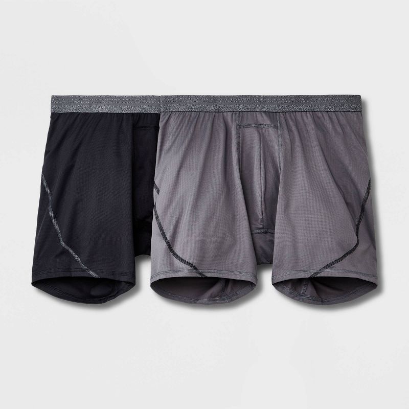 Men's TurboDry 2pk Underwear - All in Motion™ Black/Gray, 1 of 2