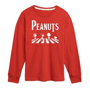 Boys' - Peanuts - Peanuts Crossing Road Long Sleeve Graphic T-Shirt - 1 of 4