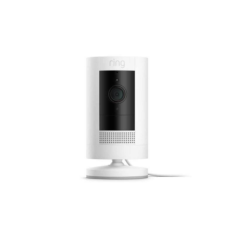 Ring 1080p Stick Up Cam  Wired Plug-In Security Camera - White, 2 of 6