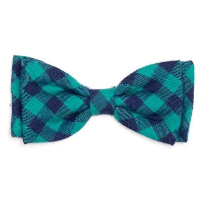The Worthy Dog Buffalo Check Plaid Bow Tie Adjustable Collar Attachment Accessory