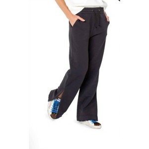 Women's The Chute Tie Waist Slit Pants Black Black - SERRA - 1 of 3