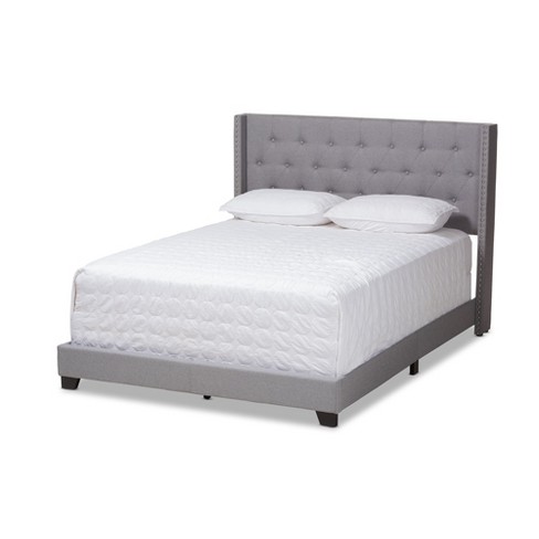 Queen Brady Bed Light Gray Baxton Studio Target