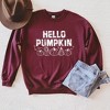 Simply Sage Market Women's Graphic Sweatshirt Hello Pumpkin Distressed - 3 of 4