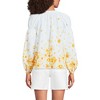 Lands' End Women's Cotton Voile Long Sleeve Raglan Smocked Top - 2 of 4