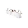 Sunset Lighting Starling 4-Light Vanity, Frosted Opal Glass Dimmable Bright Satin Nickel Finish - 2 of 4
