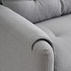 79.5" Teddy Cotton Linen 3-Seater Sofa, High-Resilience Sponge Cushions, Metal Conical Legs, Easy Assembly, Modern Couch for Living Room - 4 of 4