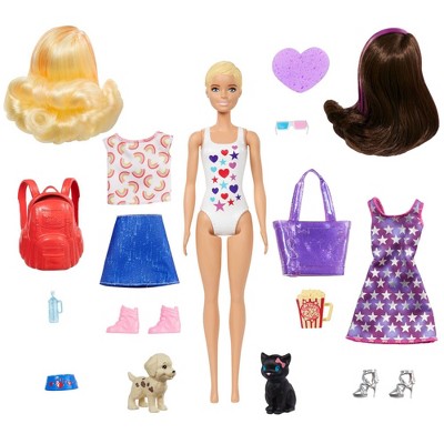 barbie doll and dog