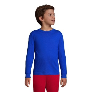 Lands' End School Uniform Kids Long Sleeve Essential T-shirt - 1 of 3