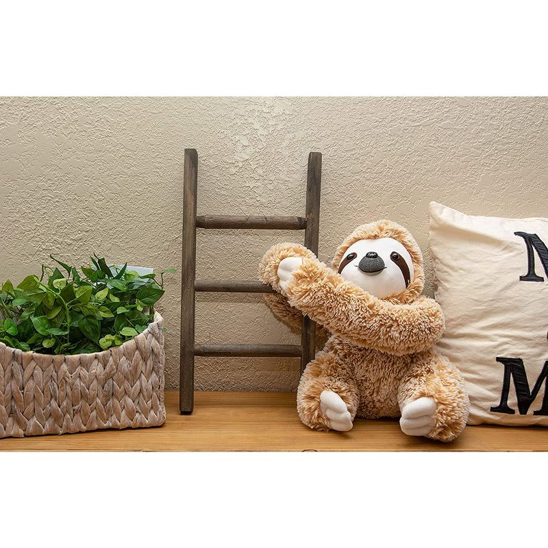 Light Autumn Brown Sloth Stuffed Plush Toy Animal - Realistic, Cuddly Three Toed Sloth, 6 of 11