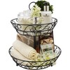 Sorbus 2-Tier Metal Countertop Fruit Basket & Bowl Stand - Stylish Storage for Kitchen & Dining - Black - 3 of 4