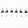 Unique Bargains Zinc Alloy Wall Mounted Butterfly Shaped Towel Coat Hook 6 Pcs - 2 of 3