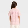 Girls' Short Sleeve Oversized Seoul Graphic T-Shirt - Cat & Jack™ Dusty Pink - 3 of 4