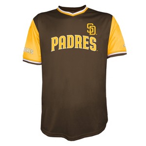 MLB San Diego Padres Men's TC Sublimated V-Neck Jersey - L : Target