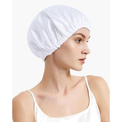 Mommesilk 22 Momme Pure Long Silk Hair Bonnet - Black : Target